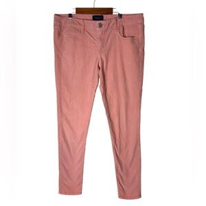 American Eagle Pants Womens 12R Corduroy Jegging Pink Salmon Super Stretch Low